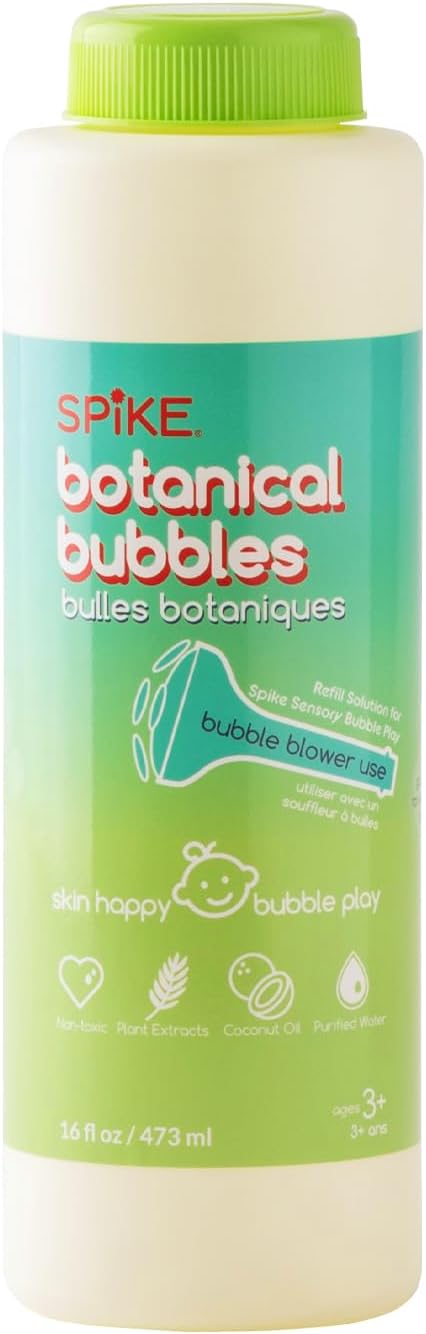 Spike Botanical Bubbles 16 fl oz Refill for Bubble Blower Use