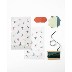 Candy Bag Set a floral Christmas