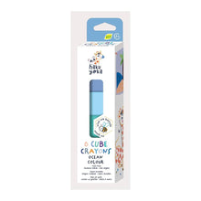 6 Cube Crayons Ocean Colours