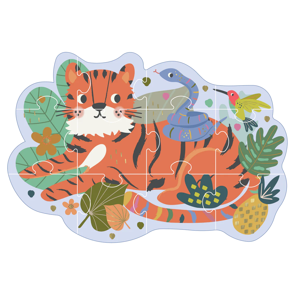 Shaped Puzzle- Jungle 12 piece
