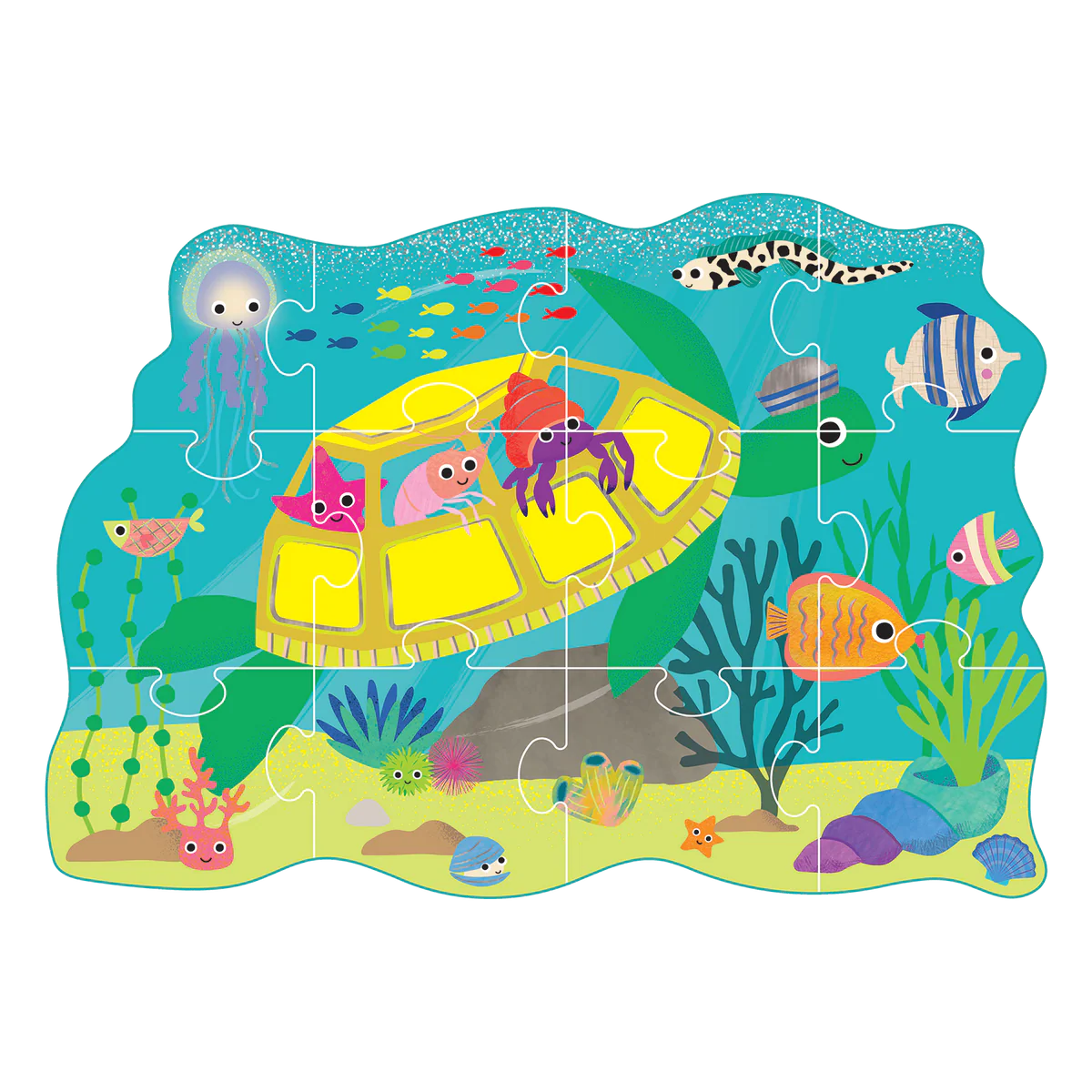 Shaped Puzzle- Ocean 12 piece