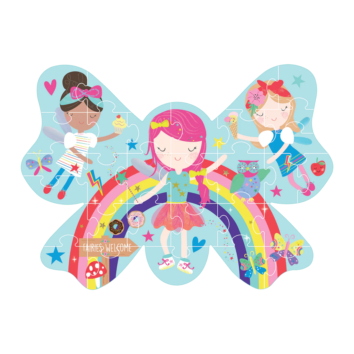 Shaped Puzzle - Rainbow Fairy 30-piece