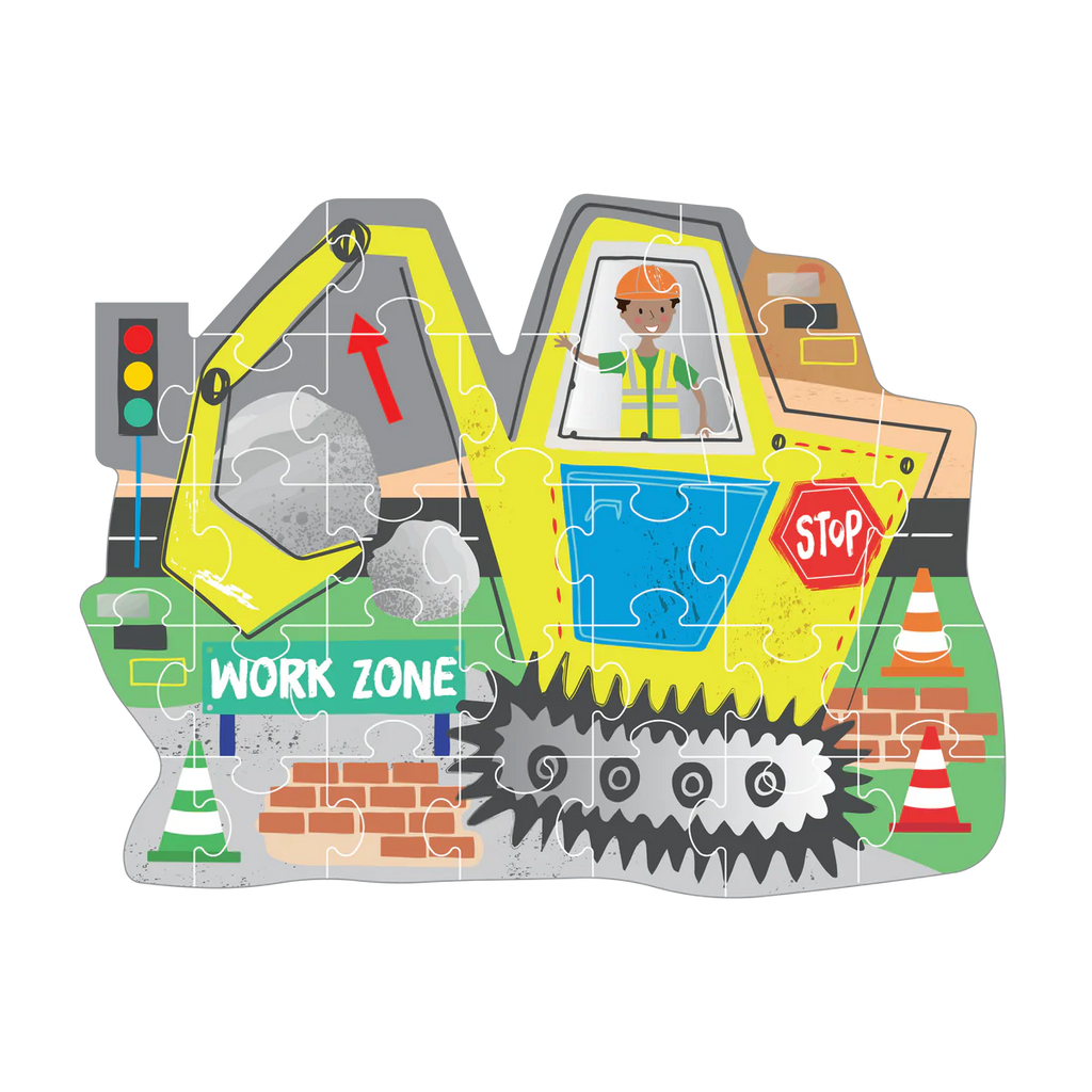 Shaped Puzzle - Construction 30-piece