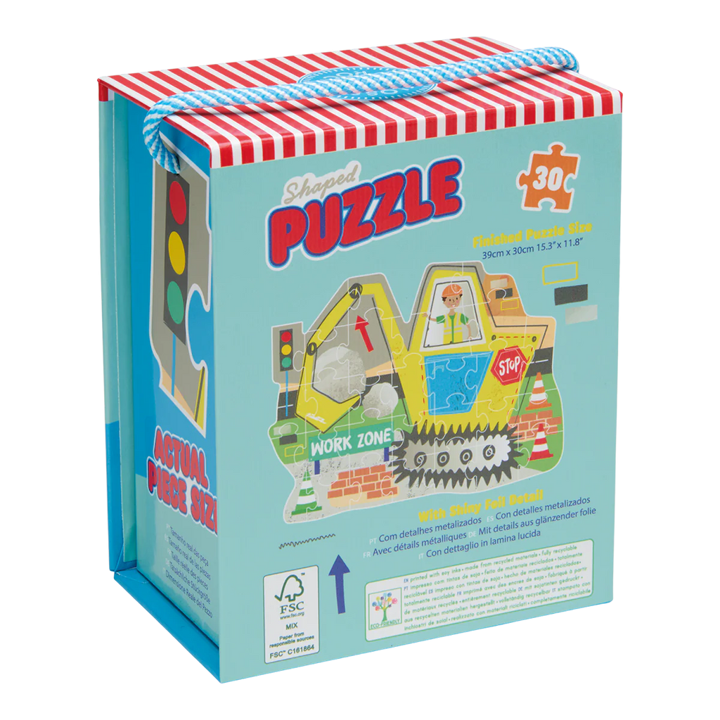 Shaped Puzzle - Construction 30-piece