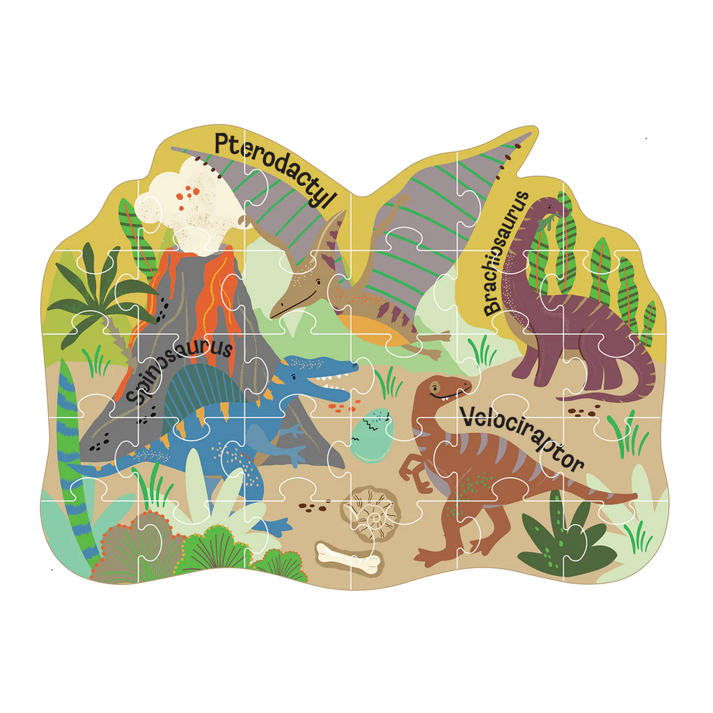 Shaped Puzzle - Dino 30-piece