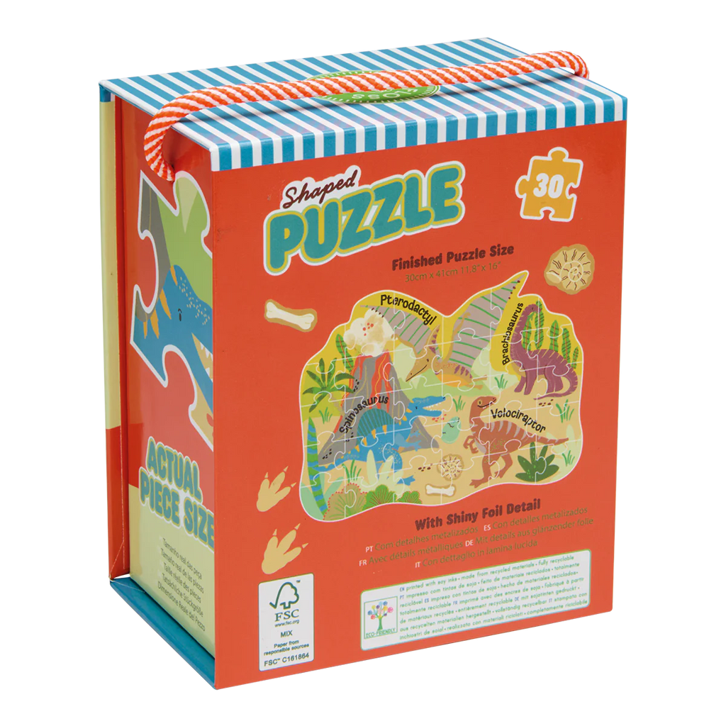 Shaped Puzzle - Dino 30-piece