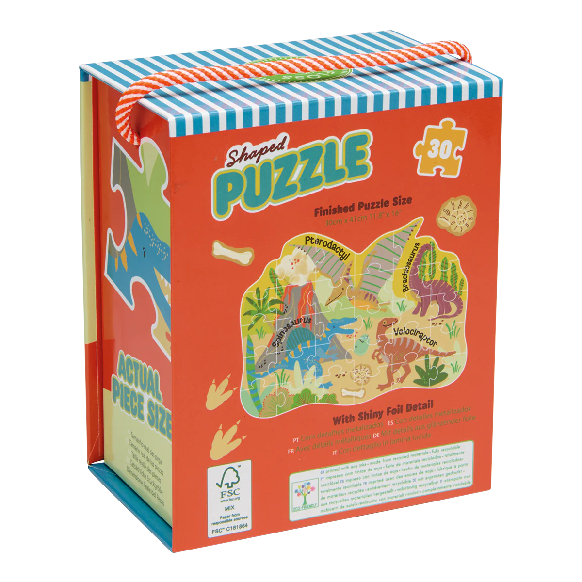 Shaped Puzzle - Dino 30-piece