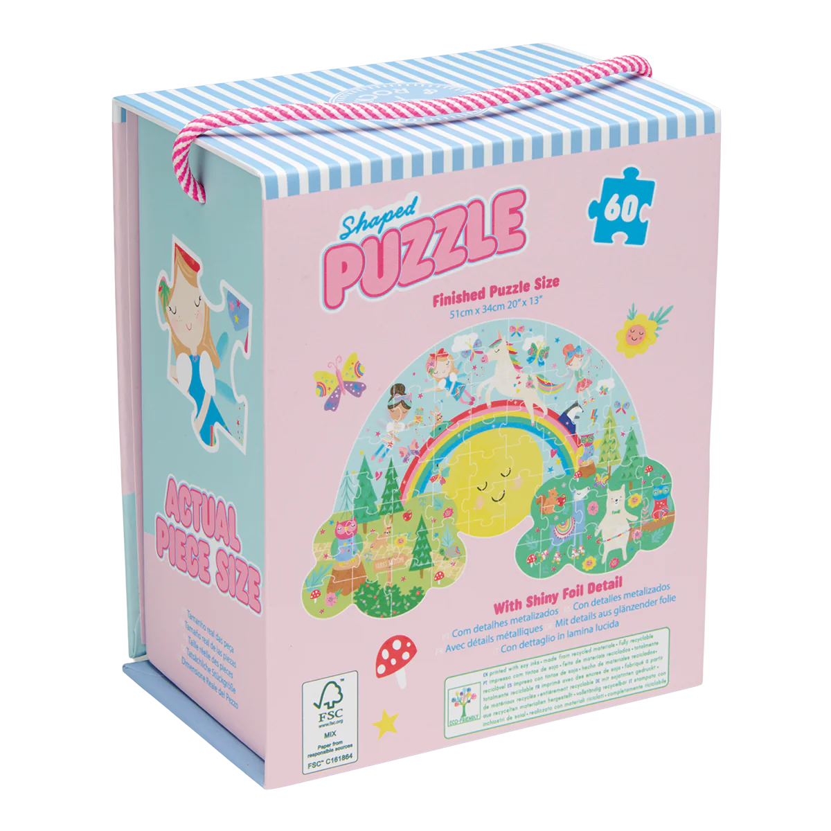 Shaped Puzzle - Rainbow Fairy 60-piece