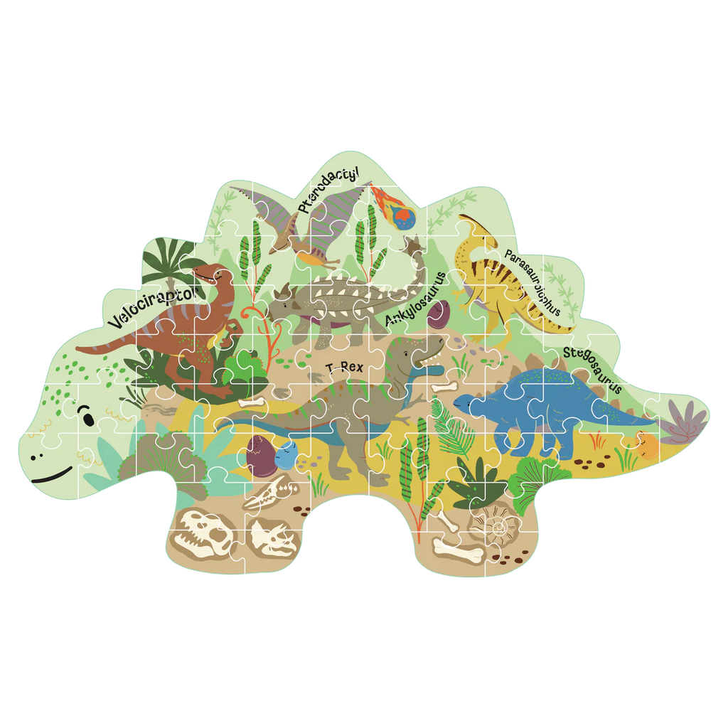 Shaped Puzzle - Dino 60-piece