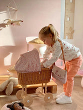 Ladybug Wicker Doll Pram
