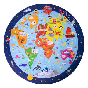 Circular Puzzle Worldmap (48 pieces)