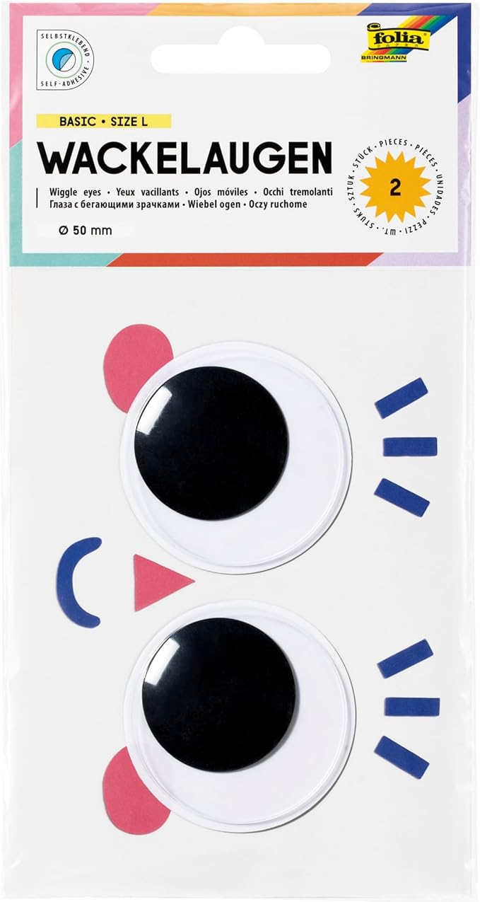 Wiggle eyes Basic, Size L