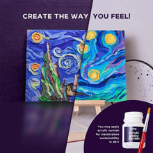 Sensory Art - 3D Clay Painting Kit, Starry Night, Vincent Van Gogh