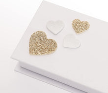 Foam Rubber Glitter Stickers Hearts Classic