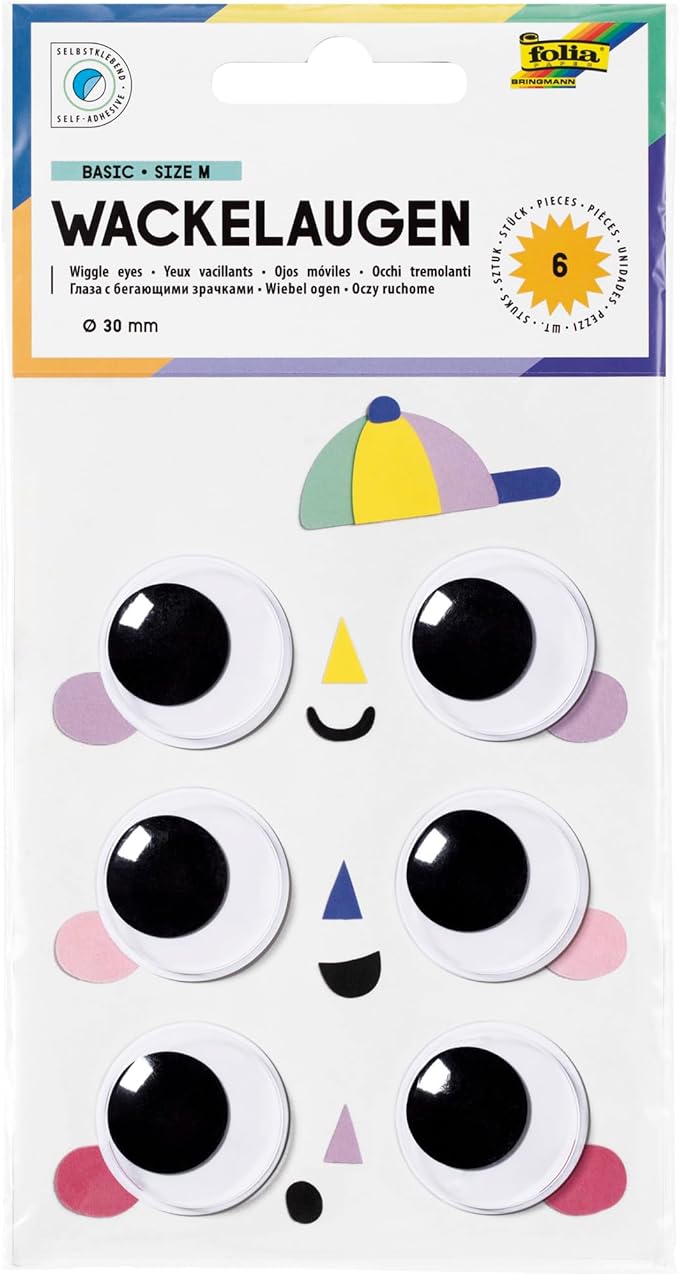Wiggle eyes Basic, Size M