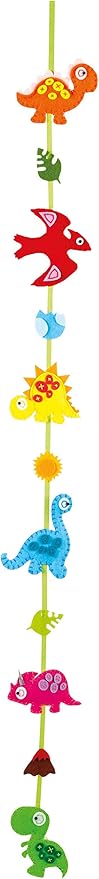 Felt-Sewing-Set garland Dinosaurs