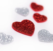 Foam Rubber Glitter Stickers Hearts Love