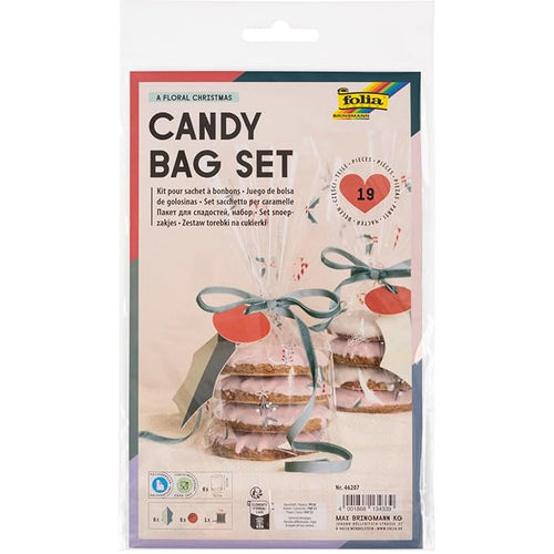 Candy Bag Set a floral Christmas