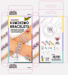 Kumihimo Bracelets Kit Pastel Rainbow