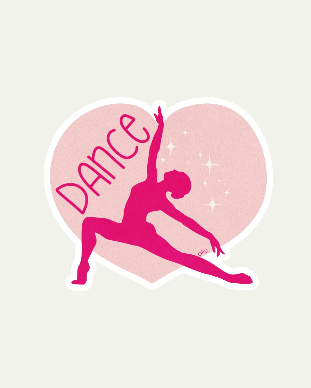 Bibidibú Stickers-Love Dance-Pink