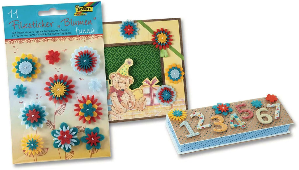 Felt Flower Stickers Funny