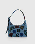 Small Nylon Shoulder Bag - Digital Denim Birds