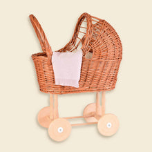 Wicker Doll Pram