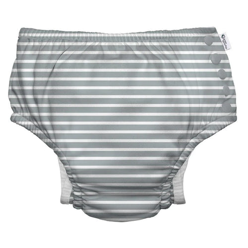 Eco Snap Swim Diaper-Grey Stripe (3 Tallas)