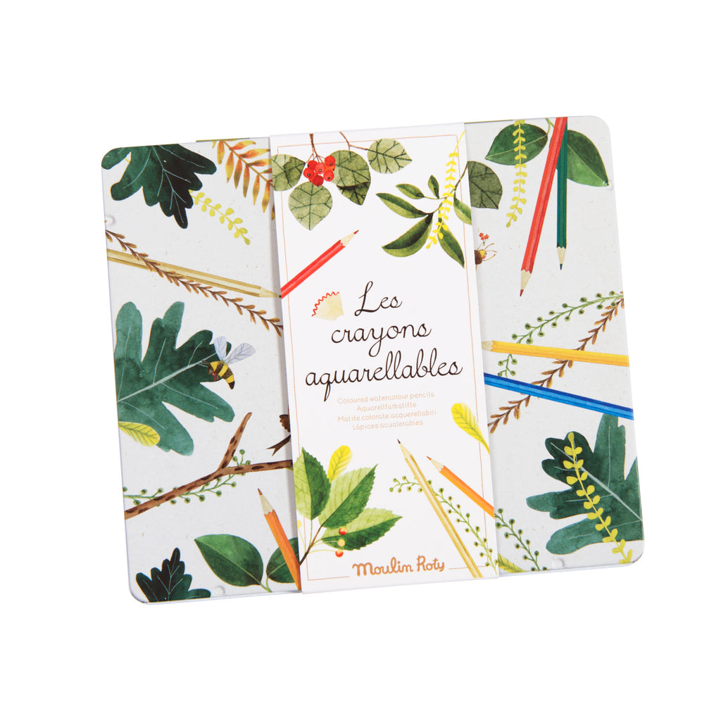 Caja 24 lapices acuarelables El Jardin de Moulin