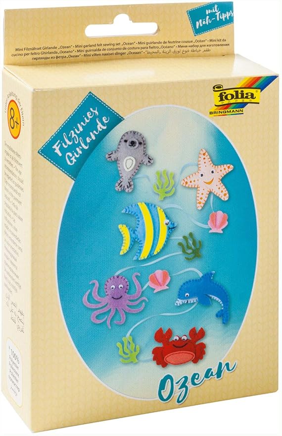 Felt-Sewing-Set garland Ocean