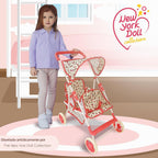 My First Doll Twin Stroller Floral