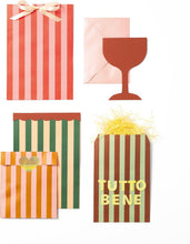 Flat Paper Bags Stripes Amore