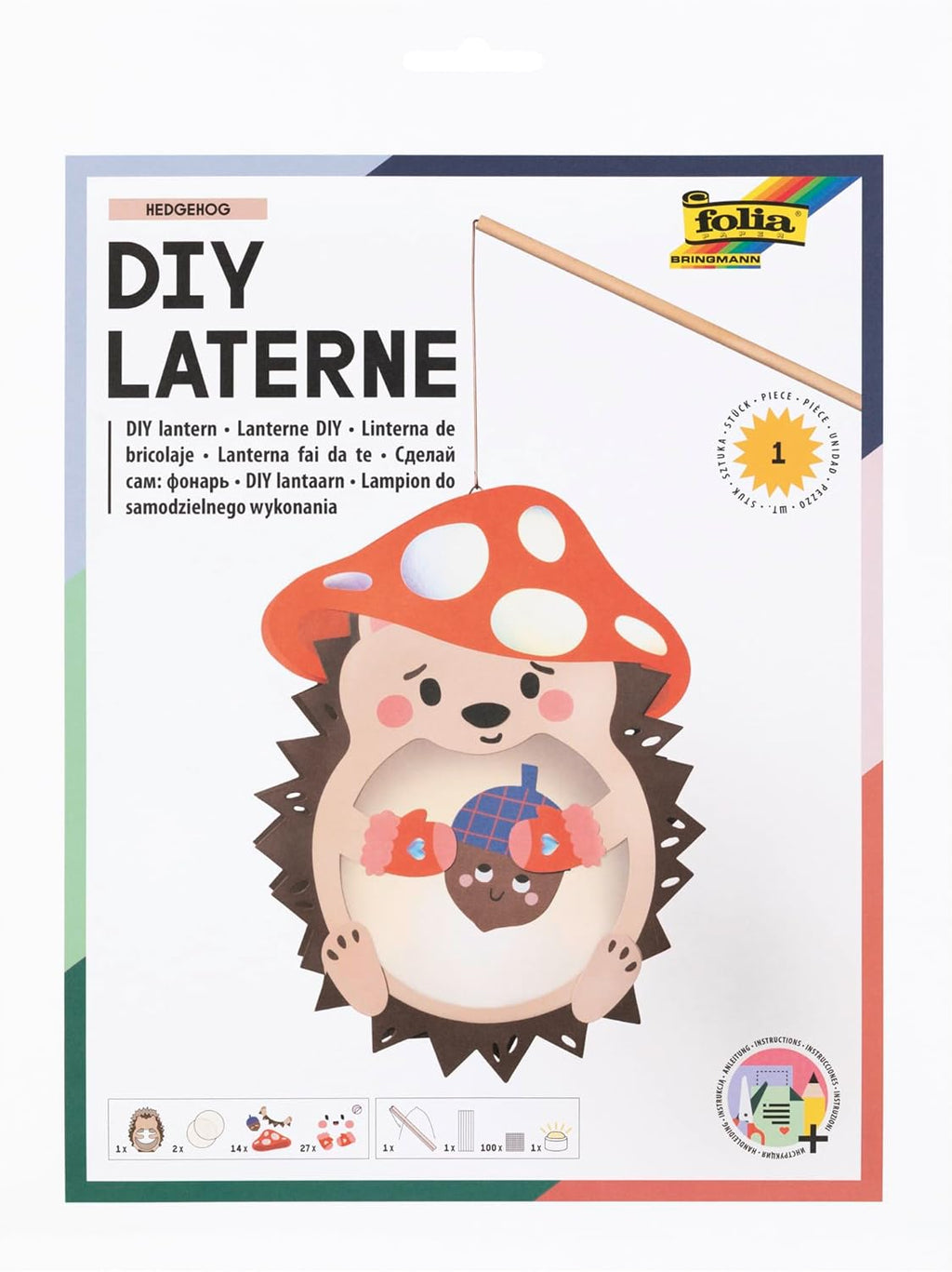 DIY Lantern Hedgehog