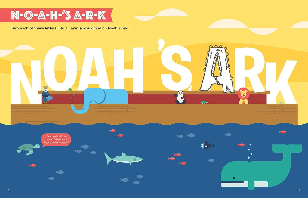 Bible infographics for kids activity book