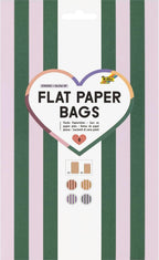 Flat Paper Bags Stripes Glow Up