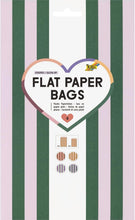 Flat Paper Bags Stripes Glow Up