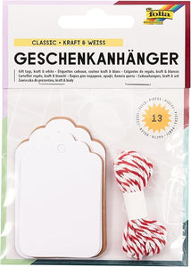 Gift Tags Classic, Natural & White