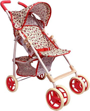 Single  Stroller 2 Handle Swivel Wheel Floral