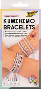 Kumihimo Bracelets Kit Pastel Rainbow