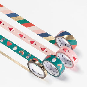 Washi-Tape 4er-Set Hotfoil Merry Jingling