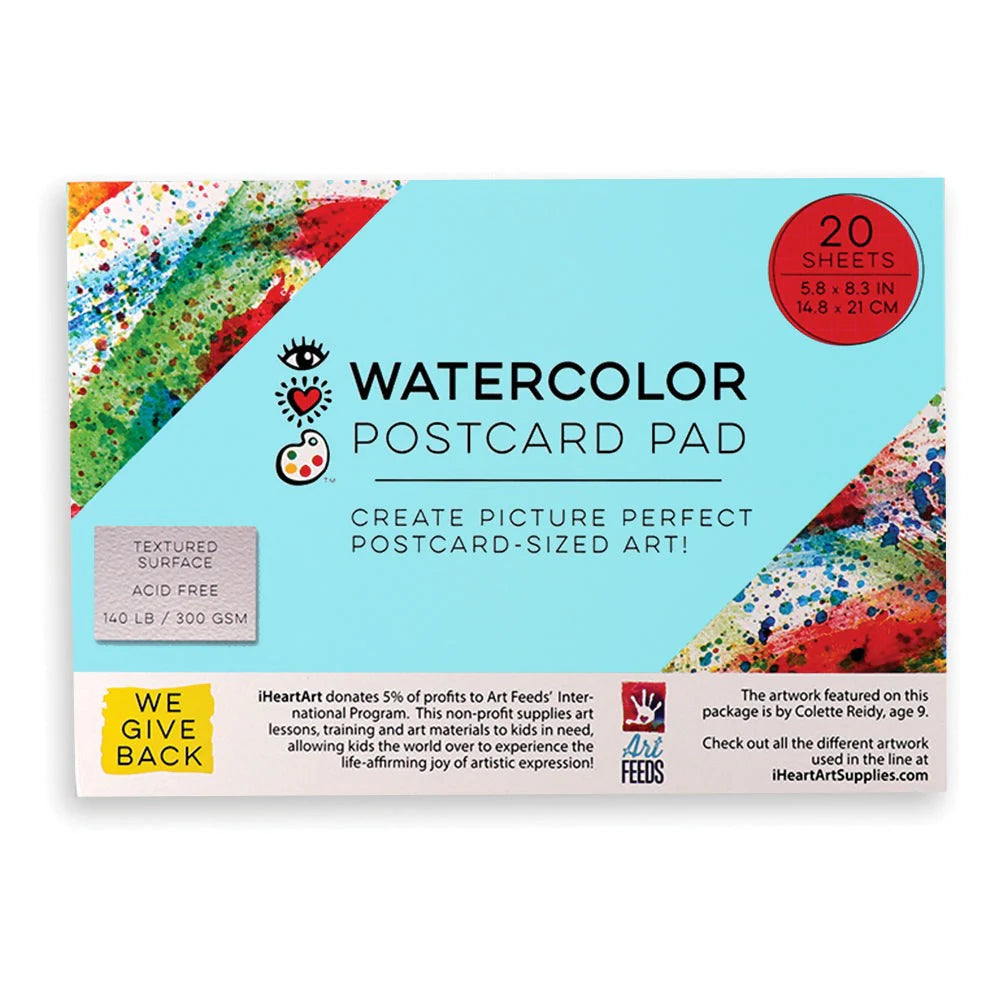 Art Watercolor Postcard Pad
