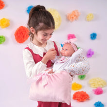 Muñeco Llorens articulado 40 cm - Recién Nacidos muy suaves - Bebé Tina con Saquito Rosa