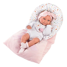 Muñeco Llorens articulado 40 cm - Recién Nacidos muy suaves - Bebé Tina con Saquito Rosa