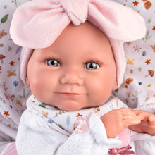 Muñeco Llorens articulado 40 cm - Recién Nacidos muy suaves - Bebé Tina con Saquito Rosa