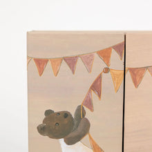 Wooden Wardrobe with Bear
