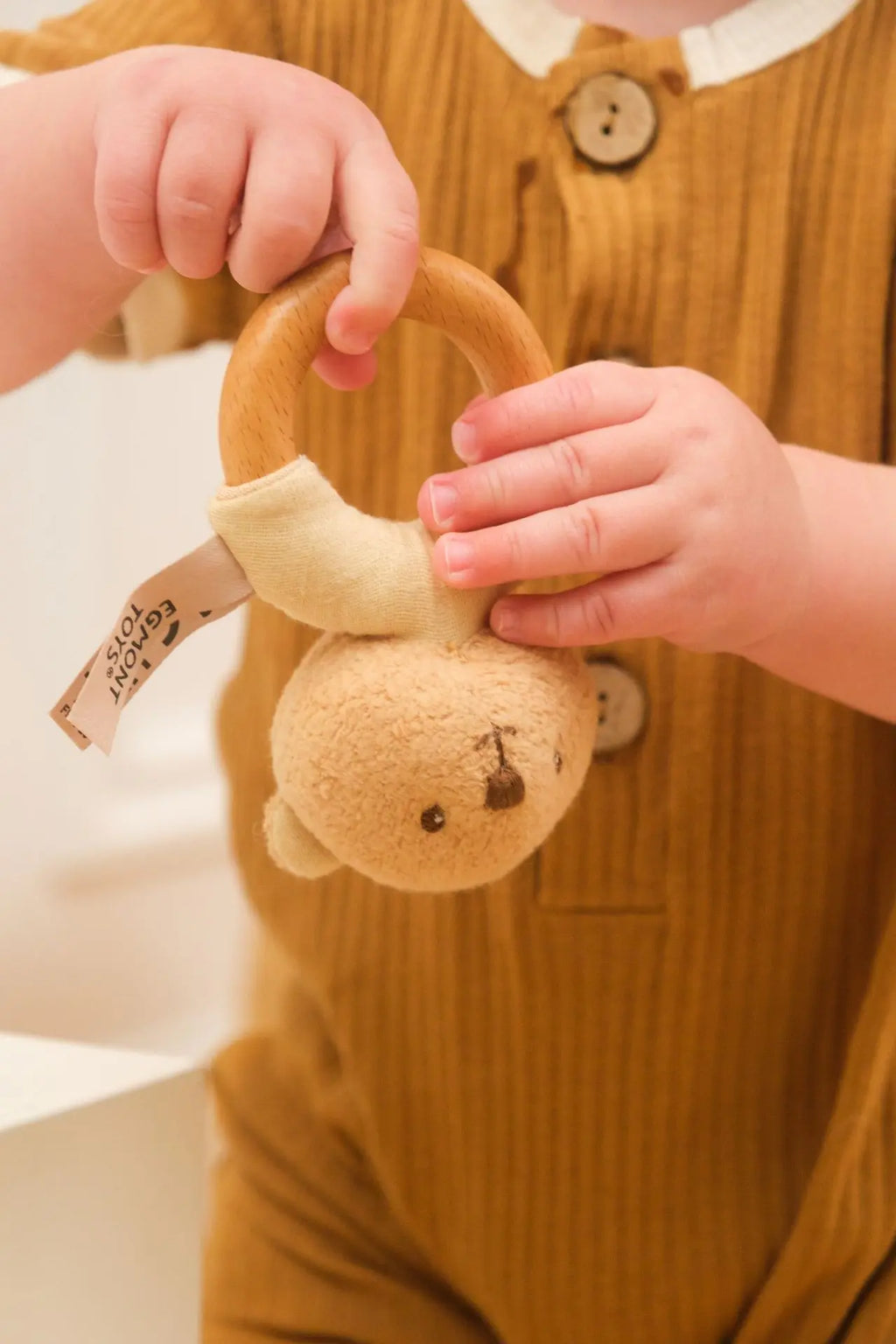 Marcel the bear doudou and rattle gift set