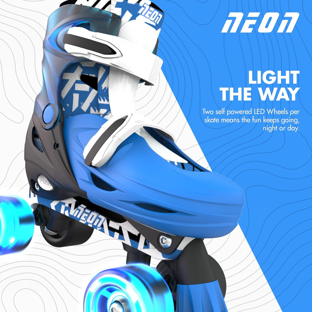 Neon Combo Skates Blue US Big Kid 3-6