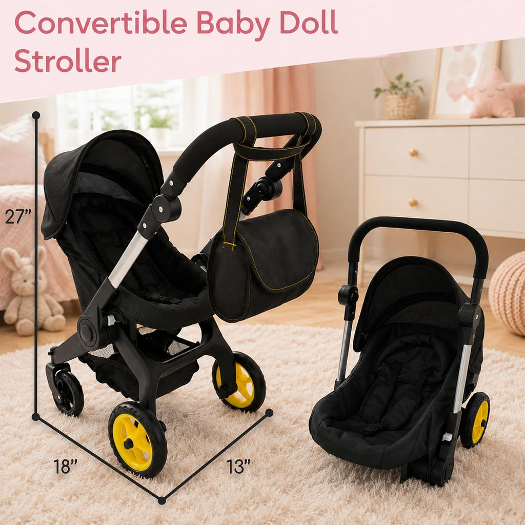 Doona Style Doll Stroller – Black