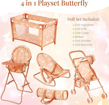 Doll Stroller Set of 4 Doll Stroller