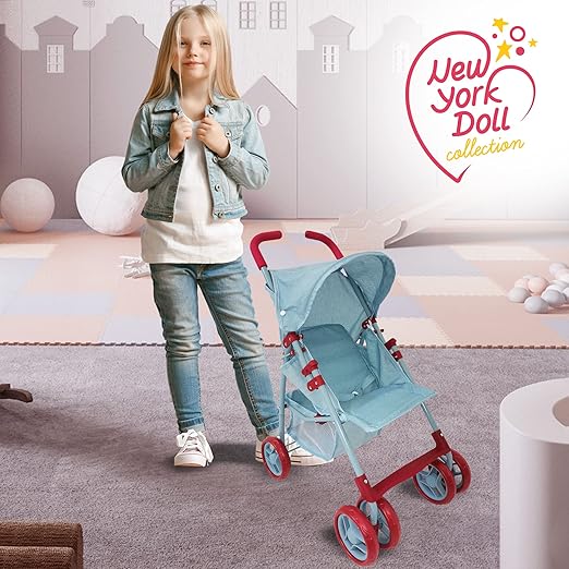 Doll Stroller with Swivel Wheel and Light